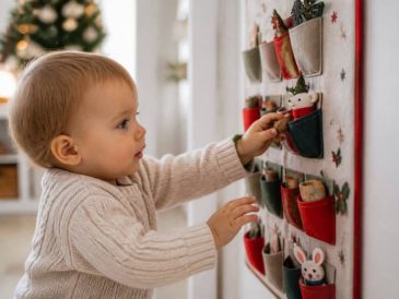 Calendrier de l'avent bébé 18 mois : idées adaptées pour éveiller votre enfant supervisé par un adulte